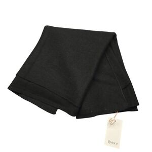 Quince Mongolian Cashmere Wrap Womens One Size Black 100% Cashmere Shawl Scarf